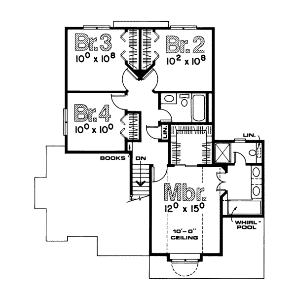 upper floor house blueprint