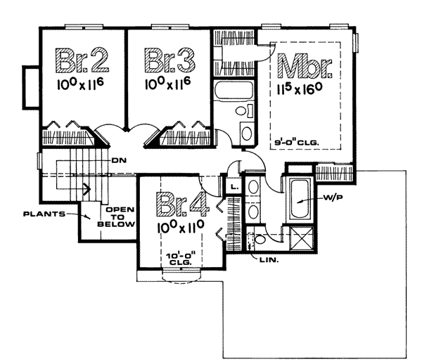 upper floor house blueprint