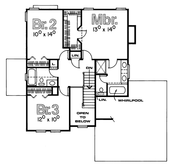 upper floor house blueprint