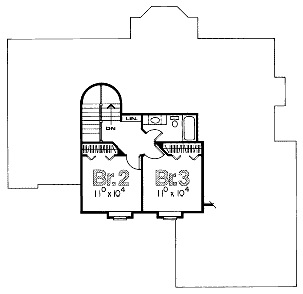 upper floor house blueprint