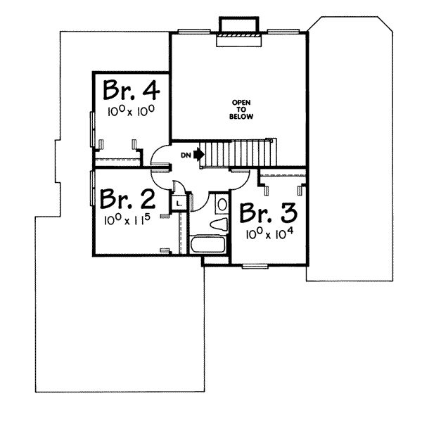 upper floor house blueprint