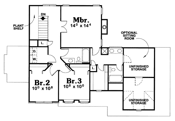 upper floor house blueprint