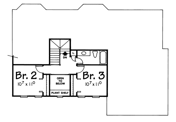 upper floor house blueprint