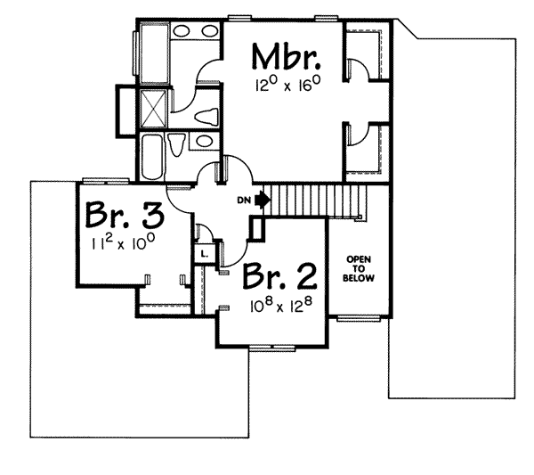 upper floor house blueprint
