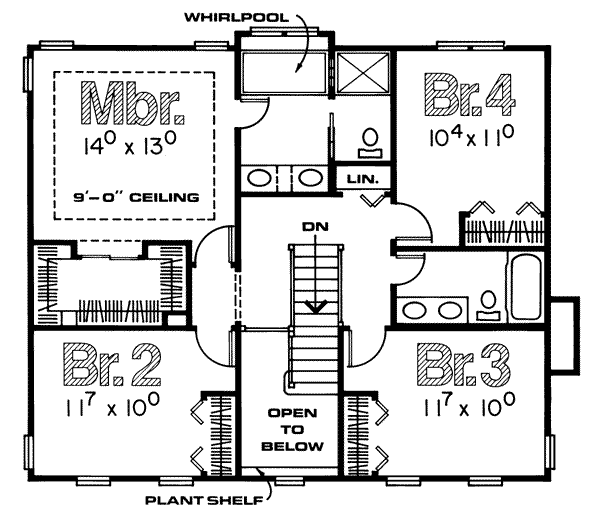 upper floor house blueprint