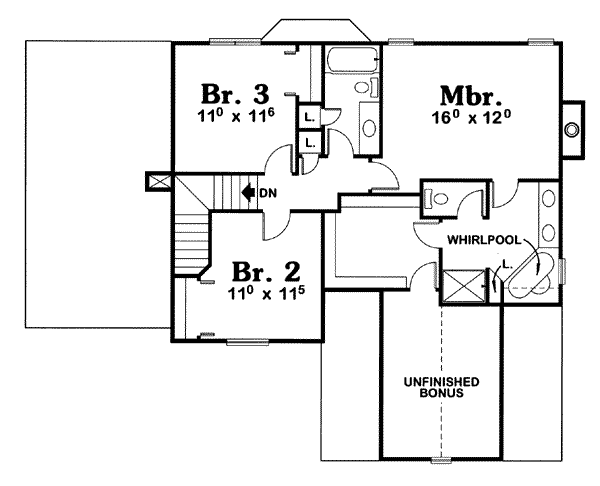 upper floor house blueprint