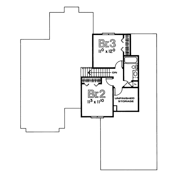 upper floor house blueprint