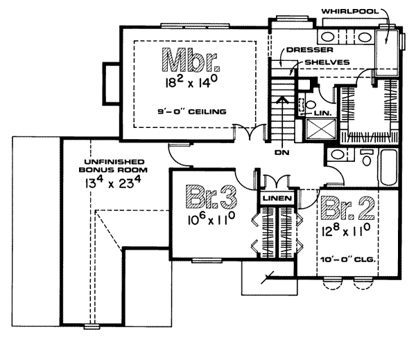 upper floor house blueprint
