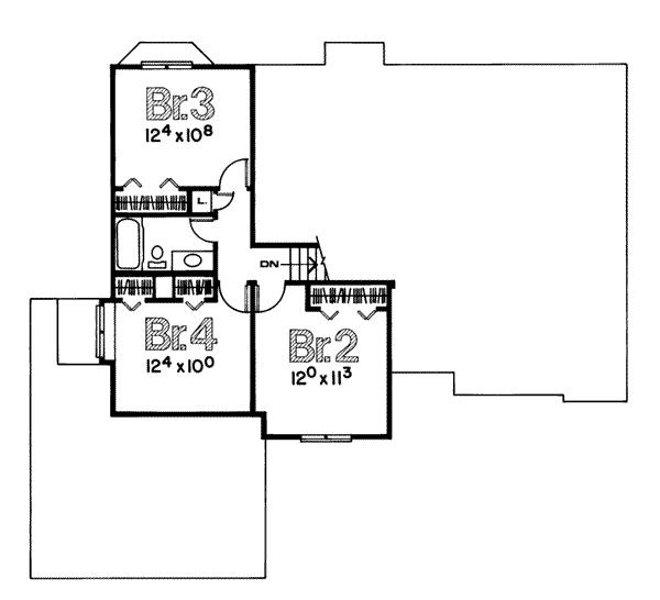 upper floor house blueprint