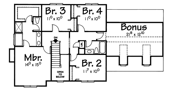 upper floor house blueprint