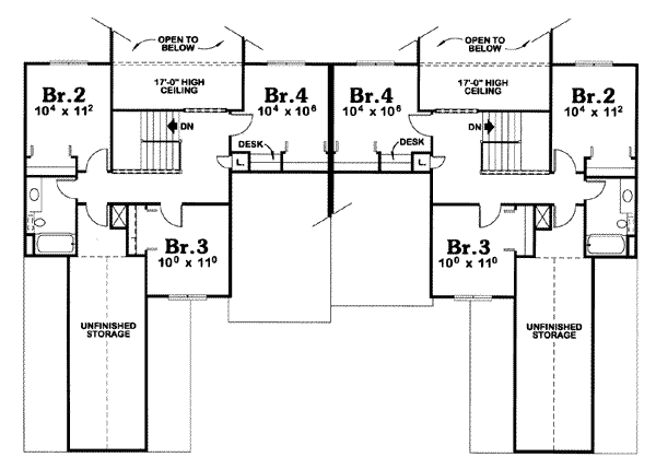 upper floor house blueprint
