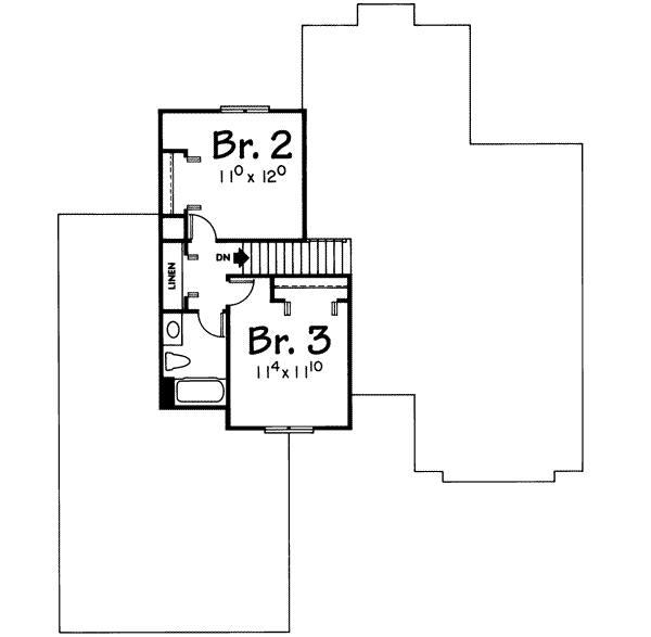 upper floor house blueprint