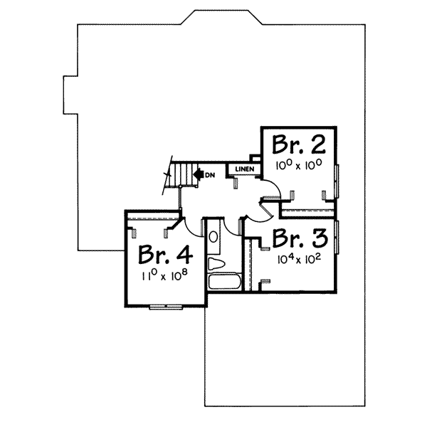 upper floor house blueprint