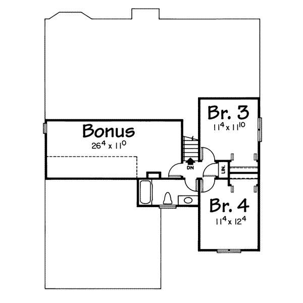 upper floor house blueprint