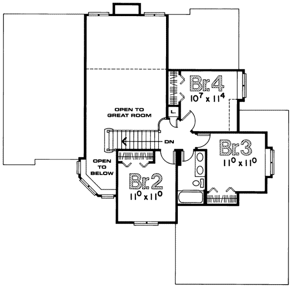 upper floor house blueprint