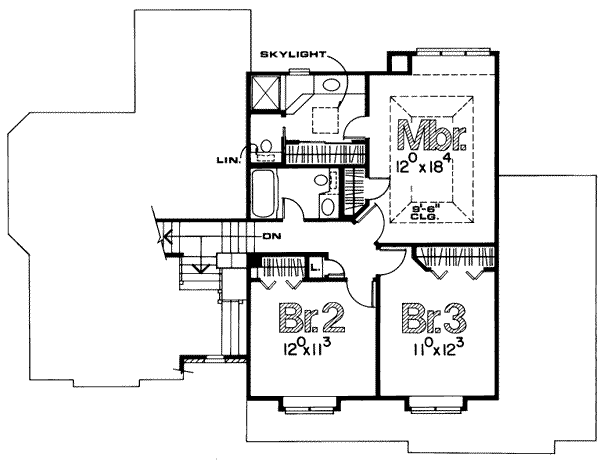 upper floor house blueprint