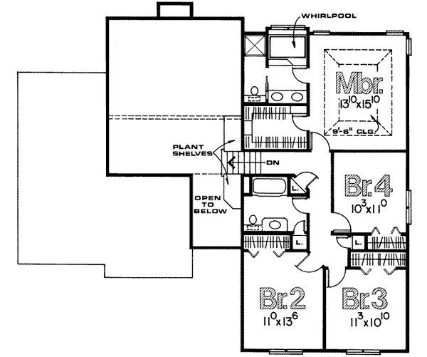 upper floor house blueprint