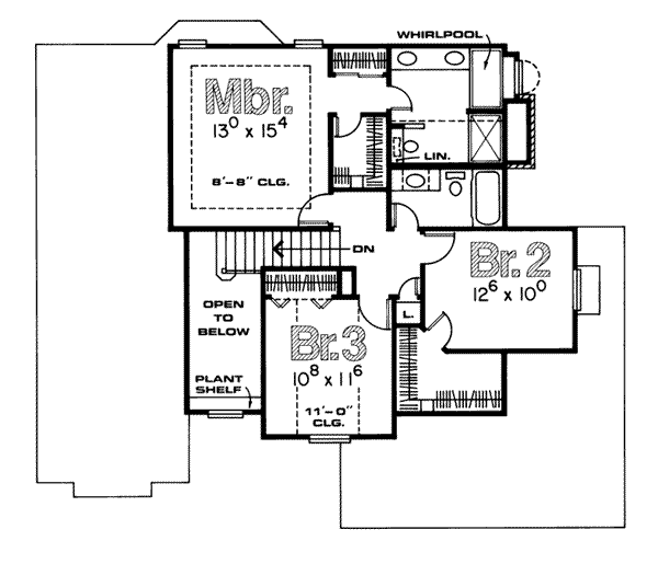 upper floor house blueprint
