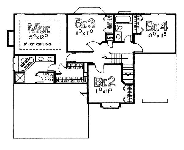 upper floor house blueprint