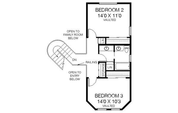 upper floor house blueprint