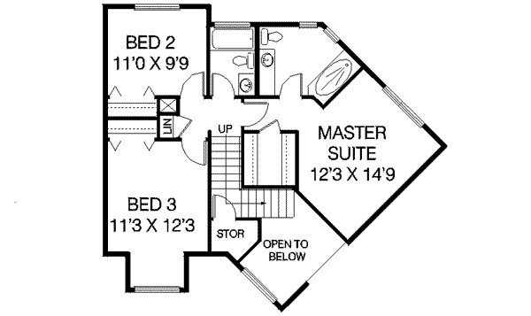 upper floor house blueprint