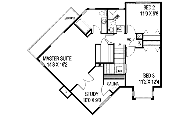 upper floor house blueprint
