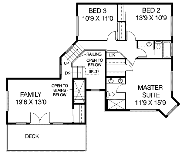 upper floor house blueprint