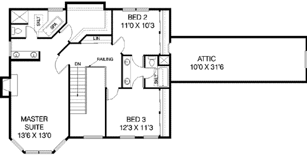 upper floor house blueprint