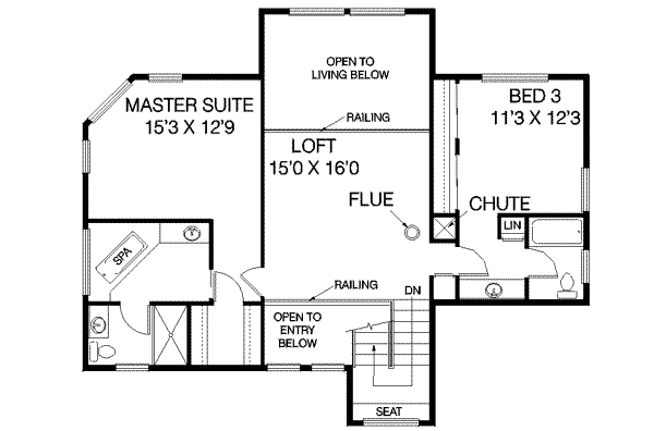 upper floor house blueprint