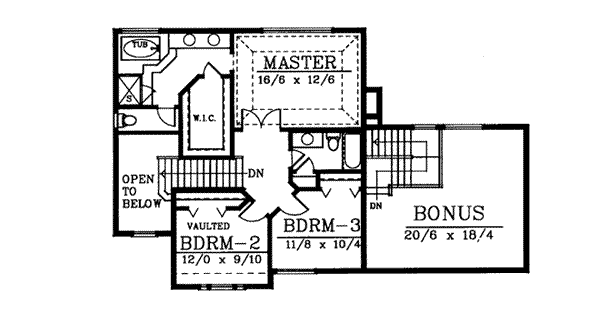 upper floor house blueprint