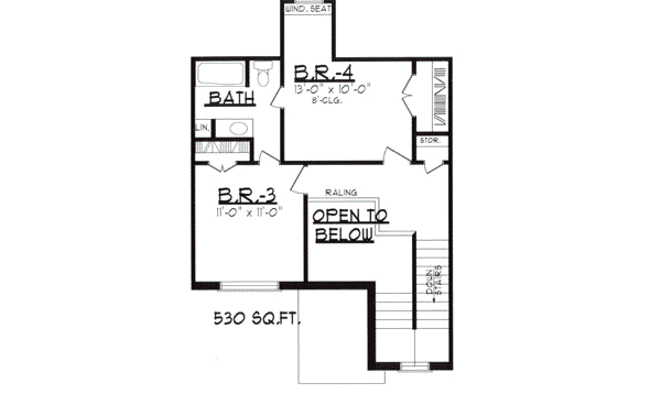 upper floor house blueprint