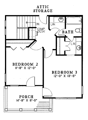 upper floor house blueprint