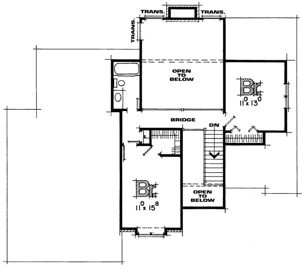 upper floor house blueprint