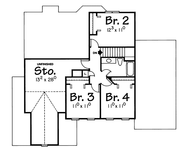 upper floor house blueprint