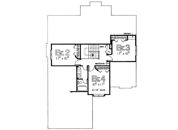 upper floor house blueprint