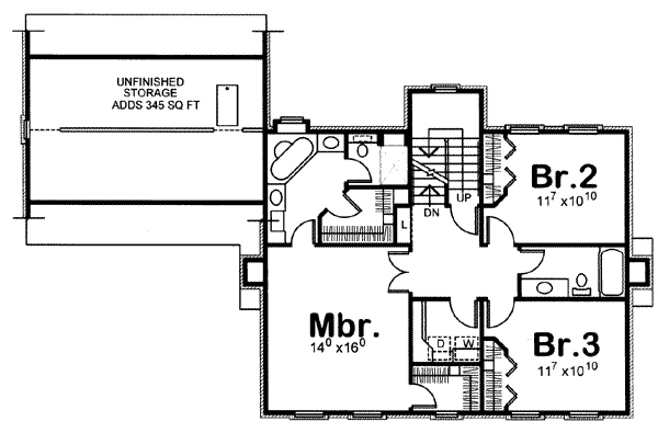 upper floor house blueprint