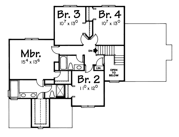 upper floor house blueprint