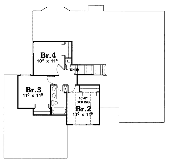 upper floor house blueprint