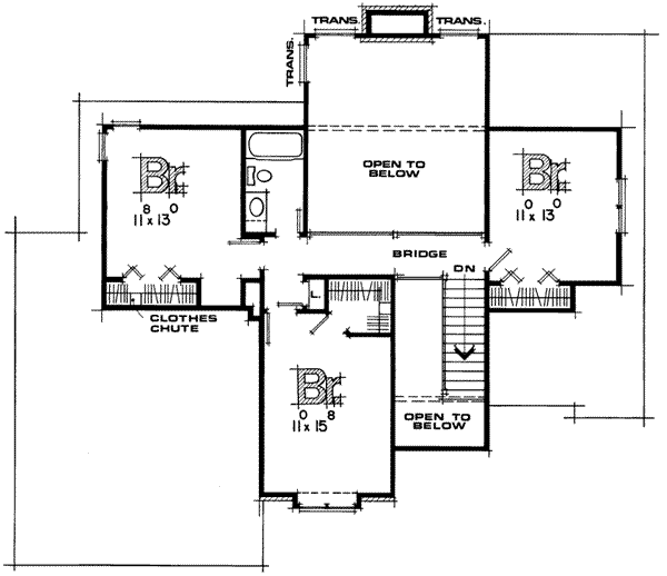 upper floor house blueprint