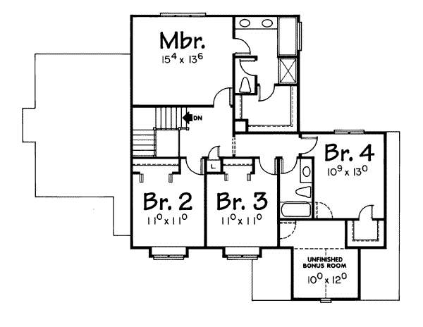 upper floor house blueprint