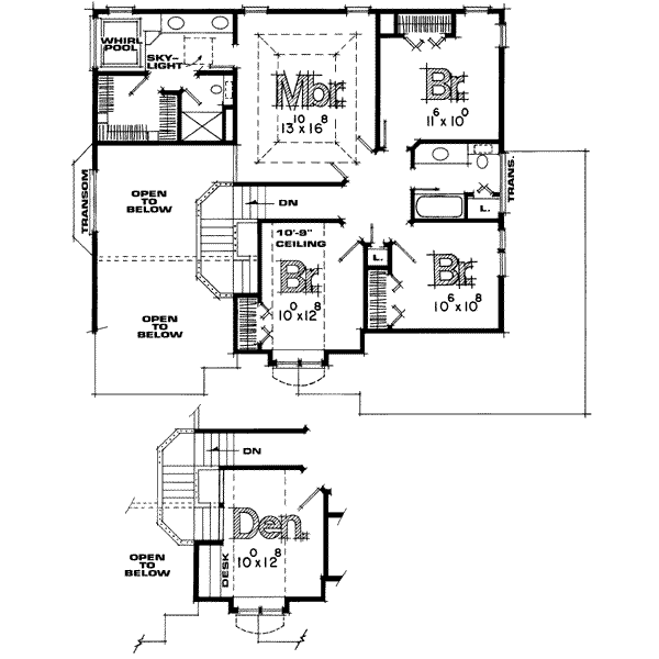 upper floor house blueprint
