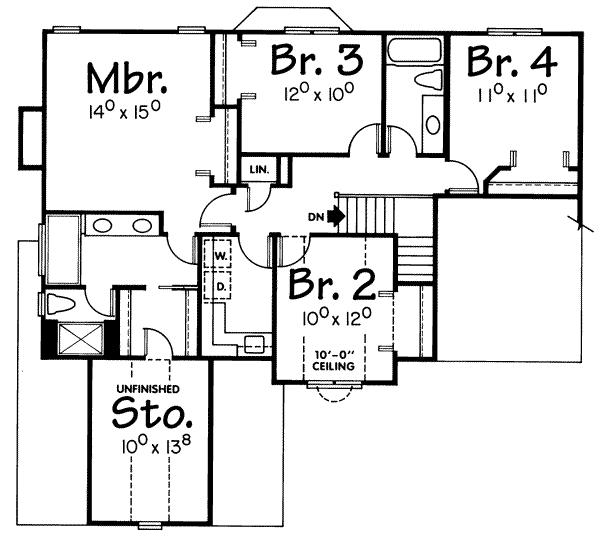 upper floor house blueprint