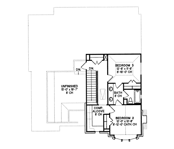 upper floor house blueprint