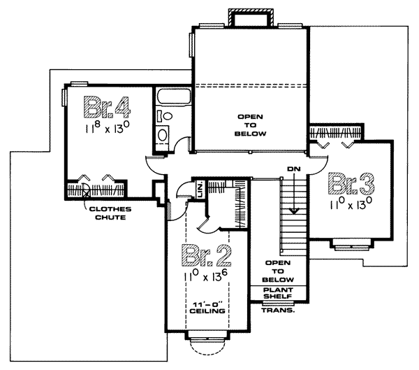 upper floor house blueprint