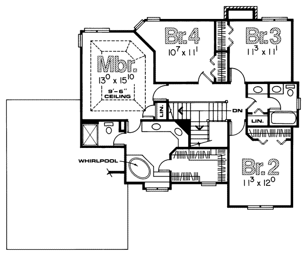 upper floor house blueprint