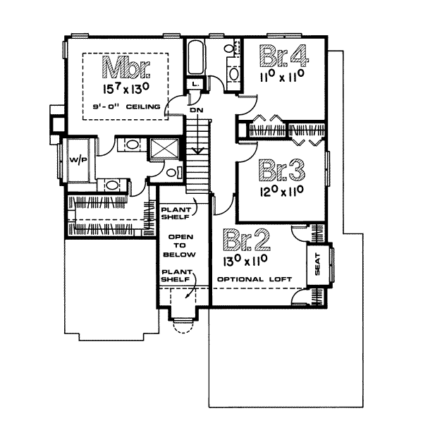 upper floor house blueprint
