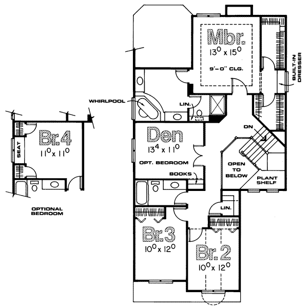 upper floor house blueprint