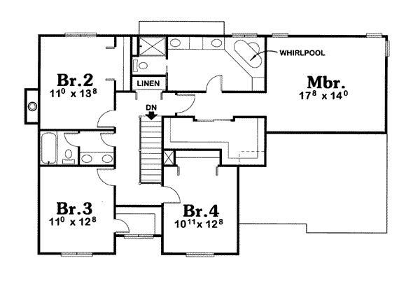 upper floor house blueprint