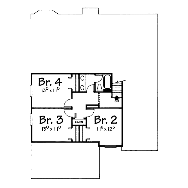 upper floor house blueprint