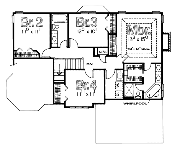 upper floor house blueprint